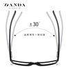 2025 New Anti-Blue Light Glasses Tr2309 Men's Flat Glasses Frame Spring Leg Non-Clamping Computer Goggles