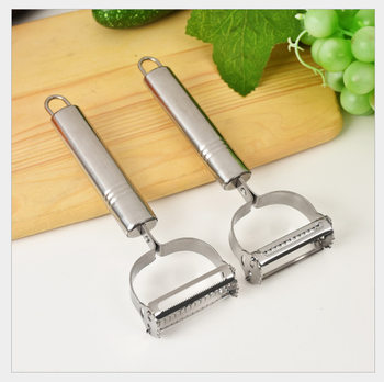 Stainless steel peeler multi-function smiley face Planer fruit and vegetable melon Planer potato grater double-headed peeler