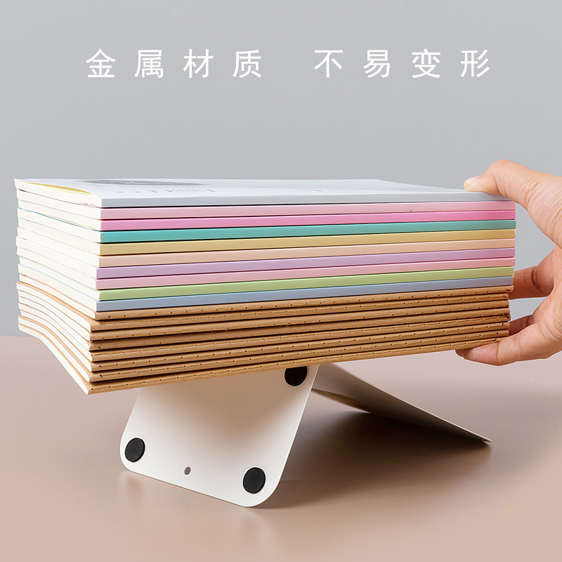 Desktop Metal Book Stand Book Baffle Book Holder Book Stand Simple Creative Bookshelf Simple Table for Students