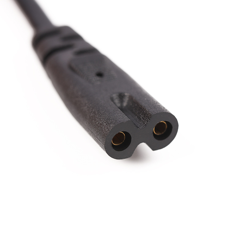 Factory wholesale 2-plug 8-pin European gauge plug power cord European standard 8-pin connector plug-in European gauge 1.5 m AC line