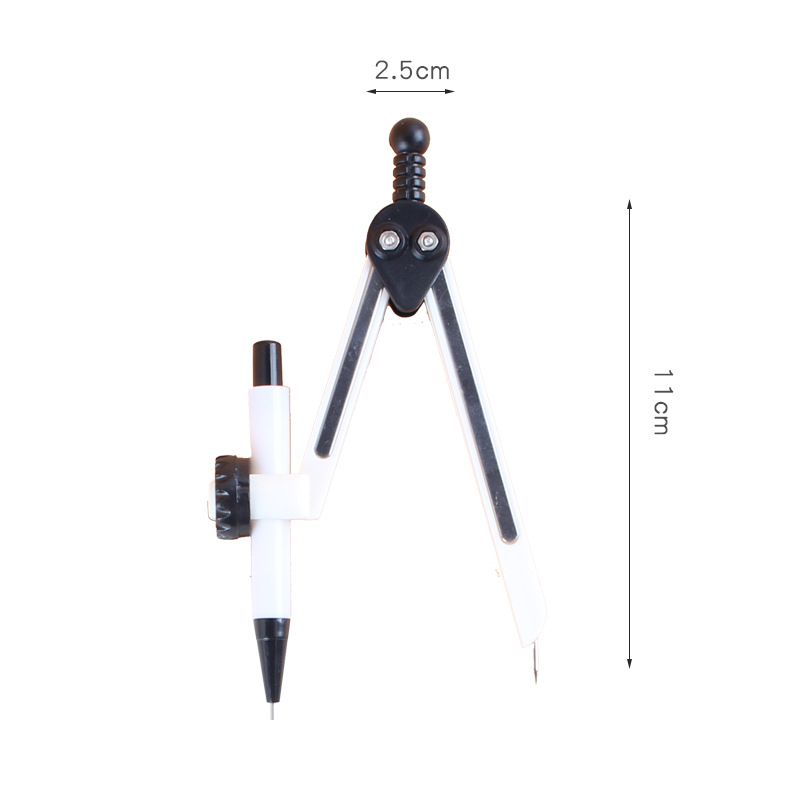 Compass 2-Piece Set for student examination drawing international standard compasses with rubber multi-function compasses set