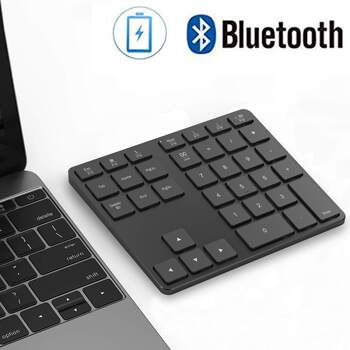 35 Key Aluminum Alloy 2.4G Bluetooth 5.0 Bluetooth 5.0 Rechargeable Dual Mode Wireless Bluetooth Digital Key
