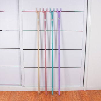 Steel plastic clothes fork balcony clothes pole portable clothes fork pole home plastic clothes fork factory wholesale