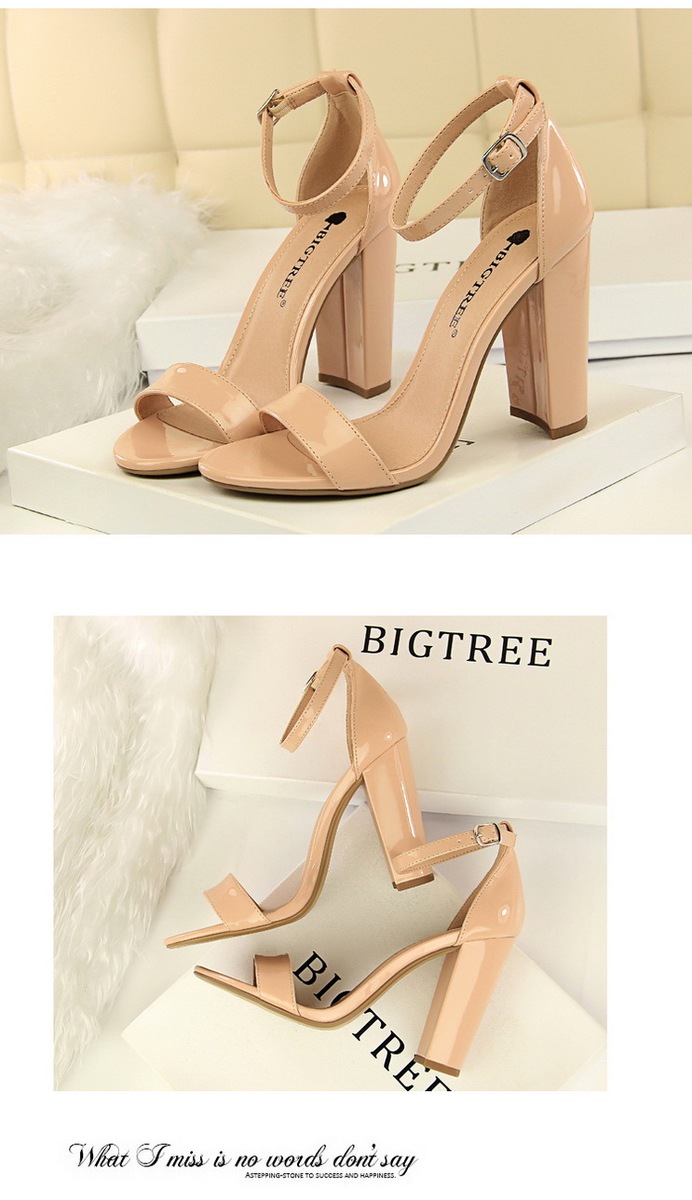 Sandal cao gót nữ quai ngang mũi tròn gót nhọn phong cách thanh lịch — Màu đỏ rượu, Màu hồng, Màu nude, Màu tím