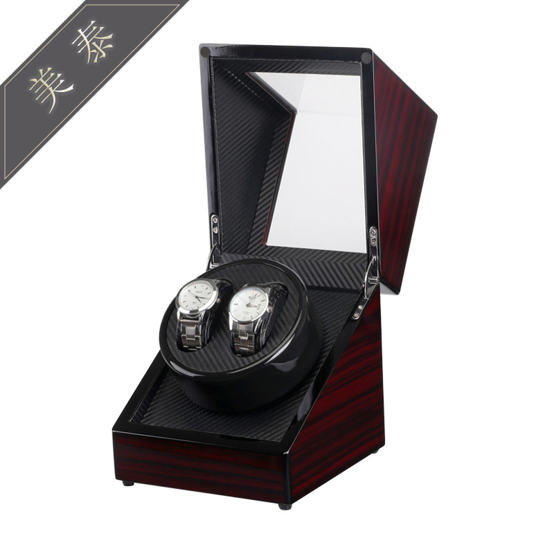 Electric watch box 2+0 Ebony paint electric watch Shaker automatic winding watch box single head rotating watch box