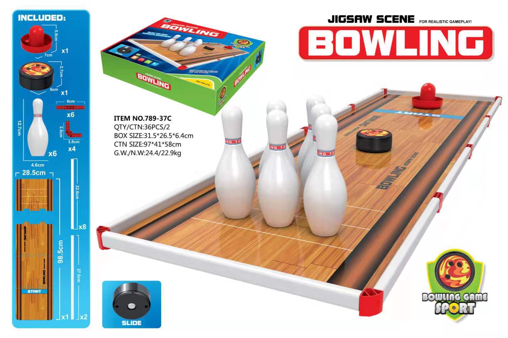 Cross-border E-commerce Puzzle Scene Ball Sliding Curling Combination Ice Hockey Football Sports Toy Two-in-one