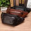 Cross-Border Waist Bag Men's Genuine Leather Cowhide Multi-Functional Men's Bag Sports Dumpling-Shaped Mobile Phone Waist Bag Cashier Large Capacity New Bag
