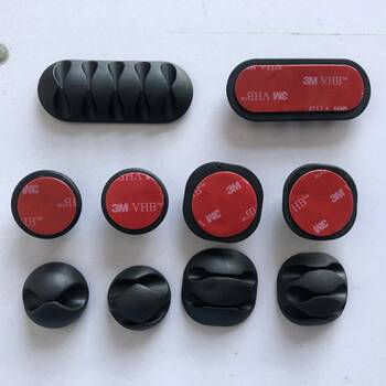 Factory Hot Sale 3m Acrylic Adhesive Porous Clamp Desktop Solver Wire Fixed Clamp Buckle Line Card