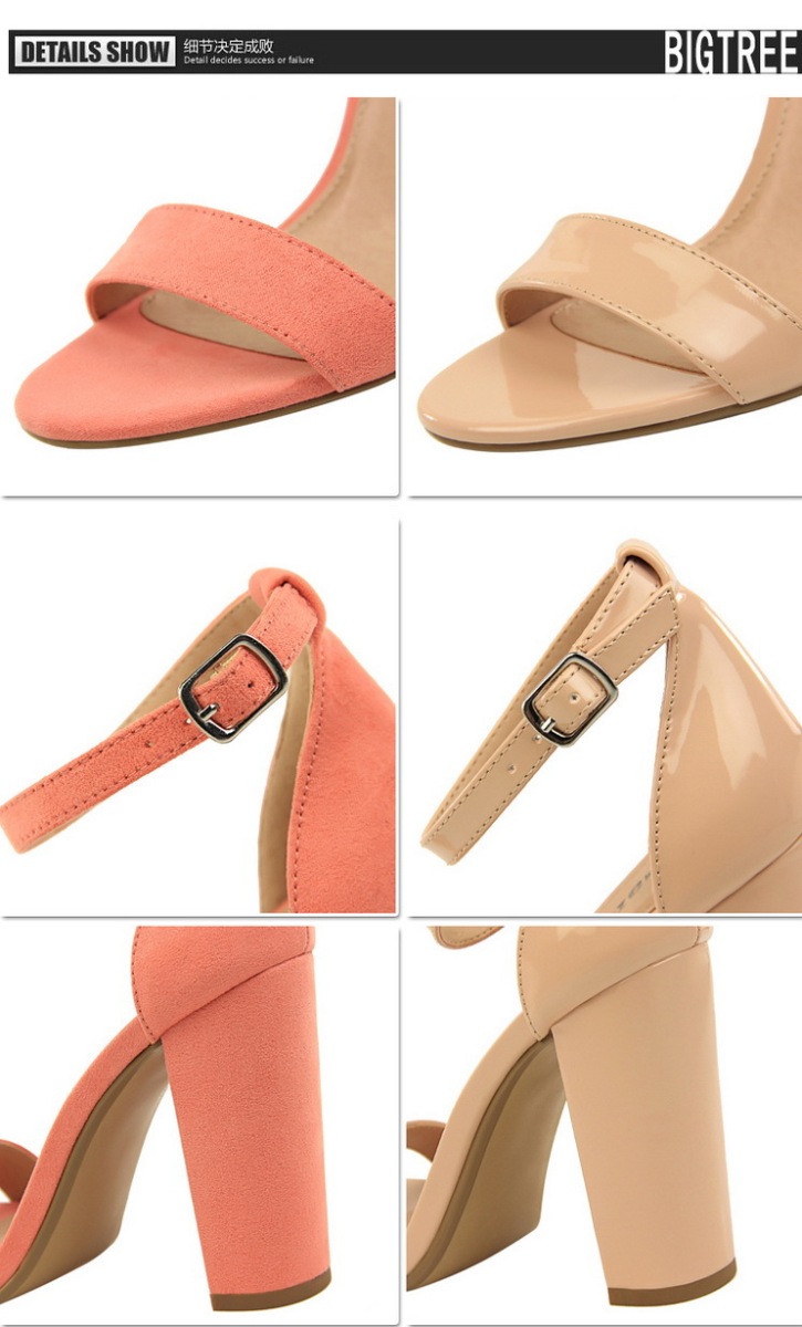 Sandal cao gót nữ quai ngang mũi tròn gót nhọn phong cách thanh lịch — Màu đỏ rượu, Màu hồng, Màu nude, Màu tím