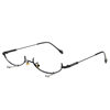New style decorative mirror no lens metal glasses lower half frame water drop decorative chain pendant glasses frame 2911