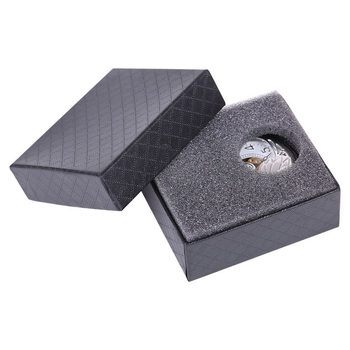 Black Classical Pocket Watch Box Black Printed Pocket Watch Box Manufacturer Wholesale Pocket Watch Box Watch Box