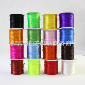 10 m flat Crystal thread beads hair extension elastic thread elastic thread handmade jewelry bracelet beaded string rope
