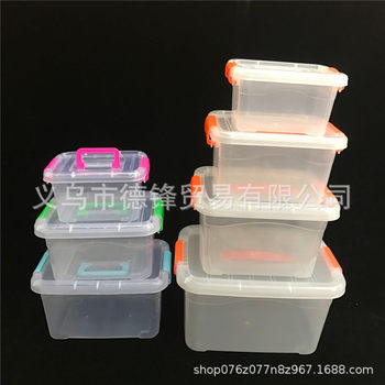 Plastic pp Storage Box Storage Box Portable Mini Table Area Wooden Toy Storage Box Food Storage Box