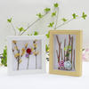 Hollow three-dimensional photo frame thickened footprints butterfly specimen mounting creative handmade diy paper dried flower picture frame