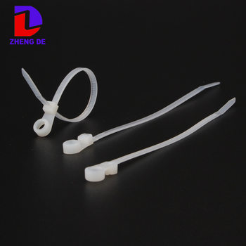 Wenzhou Factory Direct Sales Fixed Head Nylon Cable Tie 4x150 Hanging Ring Mounting Hole Cable Tie 3.5x150mm