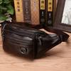 Cross-Border Waist Bag Men's Genuine Leather Cowhide Multi-Functional Men's Bag Sports Dumpling-Shaped Mobile Phone Waist Bag Cashier Large Capacity New Bag