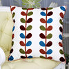 In stock supply cotton canvas wool embroidery pillowcase sofa cushion cover car backrest