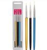 Nail art 3 metal rod pull line brush painting brush nail tools color painting pen 3 sets of pull line pen