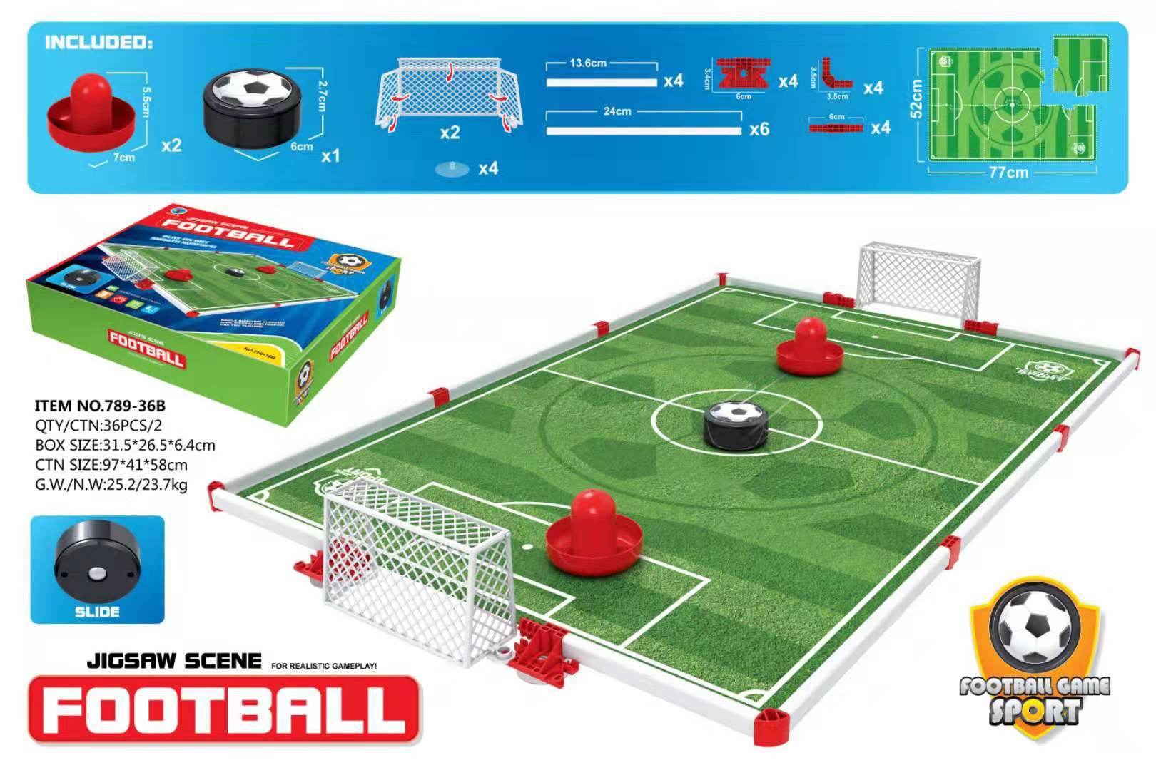 Cross-border E-commerce Puzzle Scene Ball Sliding Curling Combination Ice Hockey Football Sports Toy Two-in-one