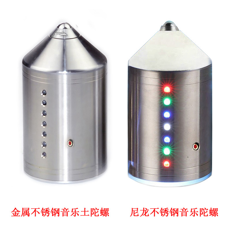 Nylon Stainless Steel Gyro Fitness Middle-aged and Elderly Adult Square Competition Ice Gale Old Bullwhip Rope Hit Headlight Gyro