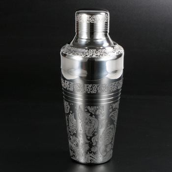 Cross-border 304 stainless steel thickened Japanese style suit three-section Shaker bar cocktail shaker Shaker Shaker Shaker