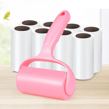 Factory wholesale tearable pet hair sticky dust paper clothes dust brush home sofa roller roll paper