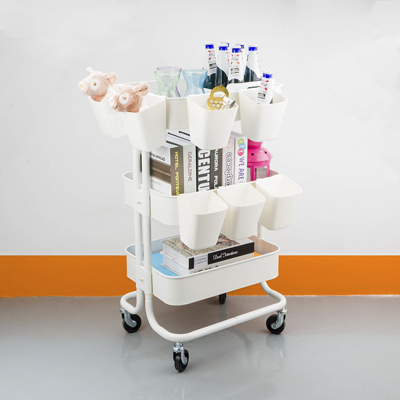 Lasker Hanging Basket Cart Portable Storage Kitchen Tableware Sundry Plastic Box Sunas Small Hanging Bucket