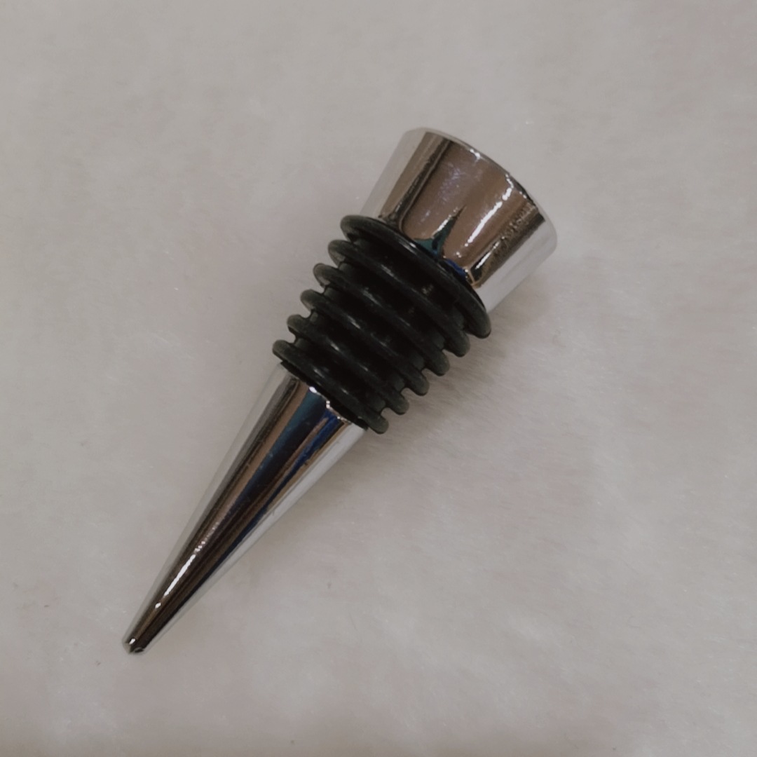 Factory direct supply aluminum alloy zinc alloy wine stopper base lower body flat wine stopper wine bottle stopper metal accessories batch