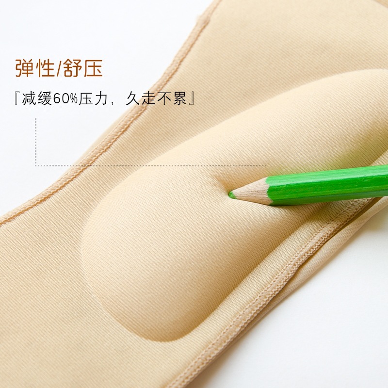 高端隐形袜韩版3D船袜气垫冰丝船袜 女士浅口隐形防滑按摩 船袜