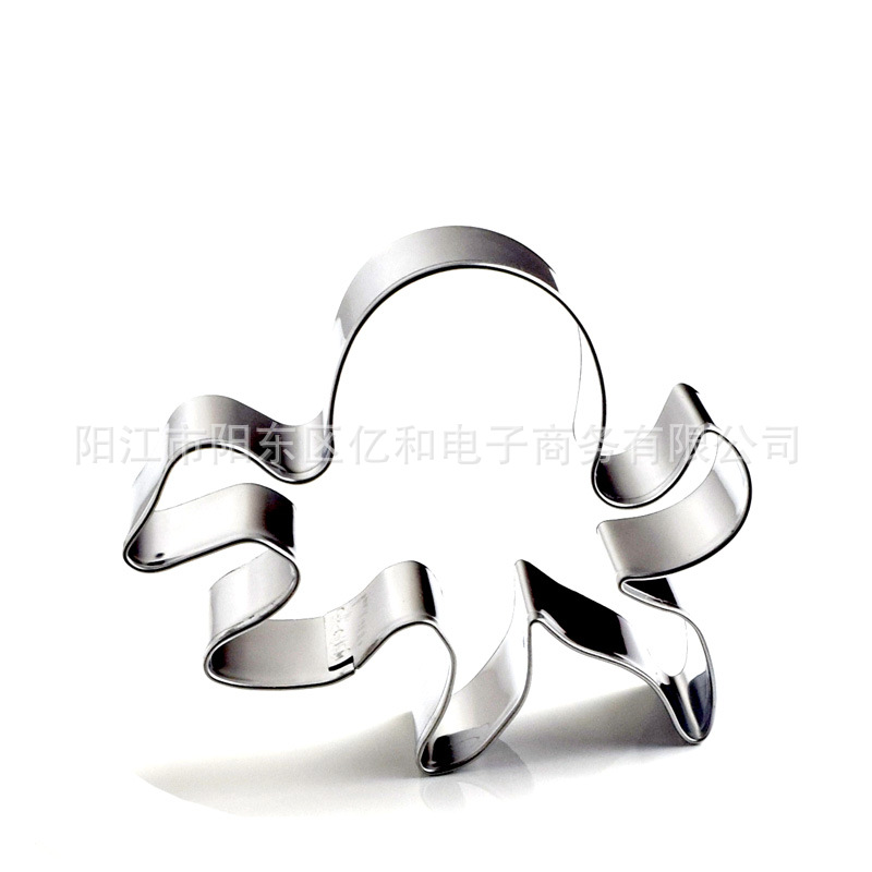 Ocean Series Stainless Steel Biscuit Mold Octopus Tail Starfish Seahorse Steamed Bread Frosting Cookie Cutting Mold