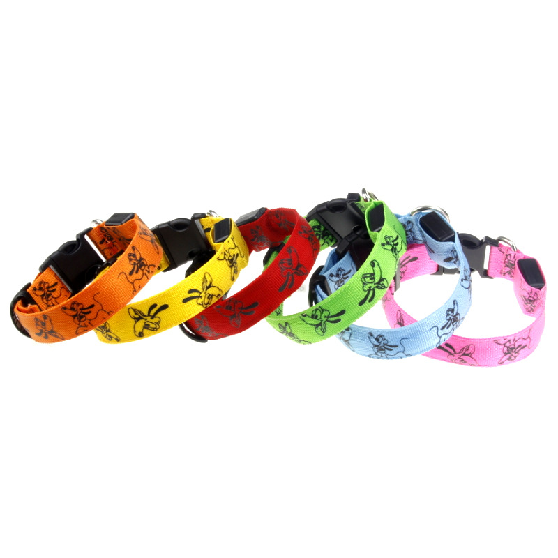 led Illuminated Collar Pluto Pattern Illuminated Collar Neck Luminous Neck Pet Collar Pet Supplies