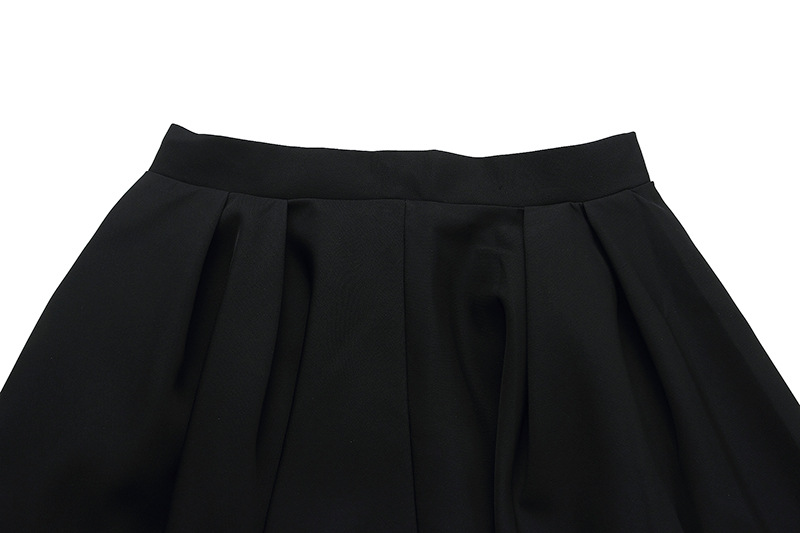 Đầm suông nữ midi cổ V không tay, chất liệu polyester phối ren — Trắng, Đỏ, Đen chi tiết 19