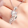 New Fox Pendant Plated S925 Sterling Silver Necklace Women's Hollow Silver Jewelry Korean Fashion Personalized Accessories