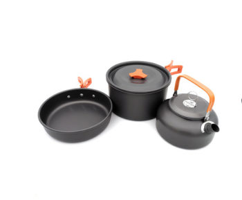 DS308 Fashion Outdoor Set Pot Camping Teapot Set Pot Combination Alumina Outdoor Camping Stove Teapot Set Pot