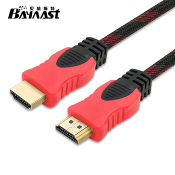 Factory spot red and black HDMI cable 3D1.4 version HD set-top box TV computer HD cable