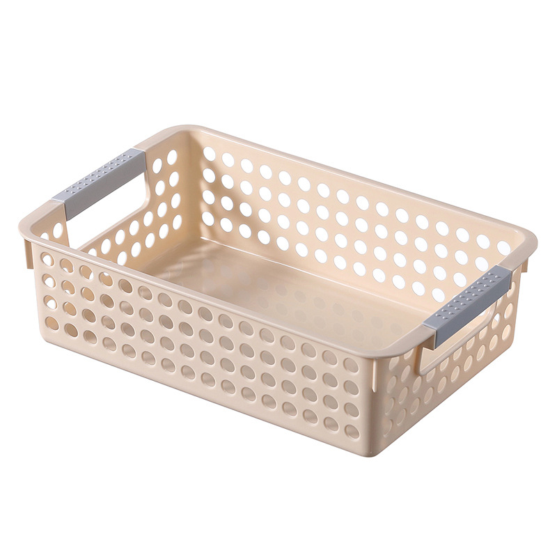 Plastic Rectangular Storage Basket Desktop Storage Basket Kindergarten Toy Storage Box Portable Storage Basket Wholesale