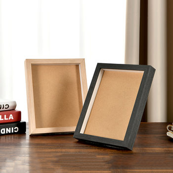 Wooden Hollow 2cm Photo Frame Solid Wood Creative Complete Range of Specifications Manufacturer Wholesale Wooden European Style Picture Frame