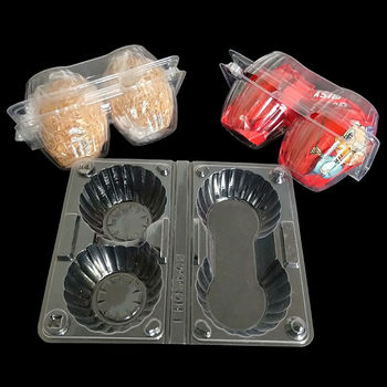Manufacturer's Wholesale In-Stock Packaging Box for Luo Han Guo, 2 Pieces Roast Duck Egg Tray, Pvc Transparent Blister Box, Extra Large Size