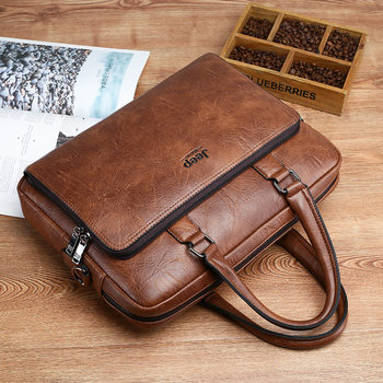 Men's bag business briefcase horizontal handbag men's casual shoulder bag messenger bag men