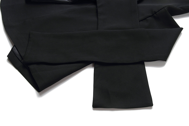 Đầm suông nữ midi cổ V không tay, chất liệu polyester phối ren — Trắng, Đỏ, Đen chi tiết 14