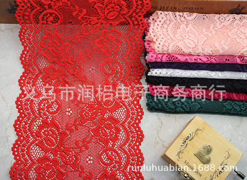 Spot supply 22 color 15cm double side symmetrical elastic lace for diy shoes and hats underwear clothing accessories