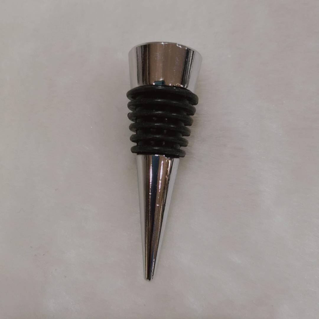 Factory direct supply aluminum alloy zinc alloy wine stopper base lower body flat wine stopper wine bottle stopper metal accessories batch