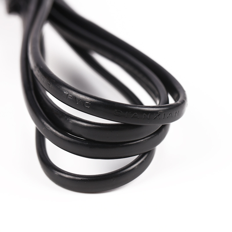 Factory wholesale 2-plug 8-pin European gauge plug power cord European standard 8-pin connector plug-in European gauge 1.5 m AC line