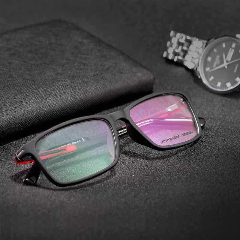 Classic Glasses Frame Men's Glasses Frame Ultra Light Frame Frame Fashion Elastomeric Lacquer Holder with Porsche 9164