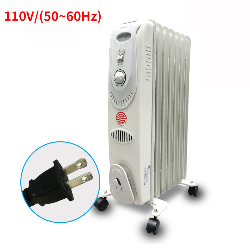 110V/220V伏60Hz船用电热油汀取暖器家用7片加湿烘衣烤火炉电暖器