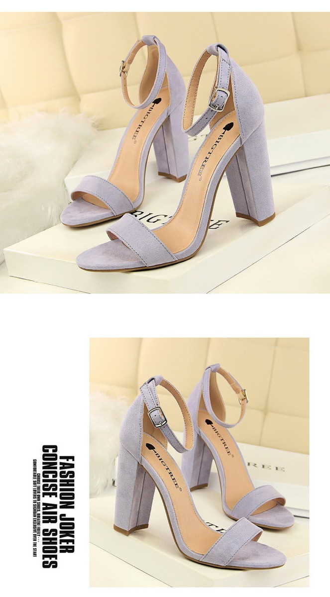 Sandal cao gót nữ quai ngang mũi tròn gót nhọn phong cách thanh lịch — Màu đỏ rượu, Màu hồng, Màu nude, Màu tím