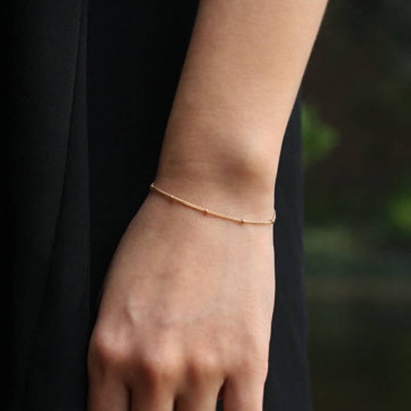 Dunhuang AliExpress ebay walking bracelet simple cheap bead chain bracelet SL-039