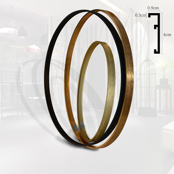 Photo frame picture frame aluminum alloy metal wire drawing round Picture frame glass mirror frame round frame processing