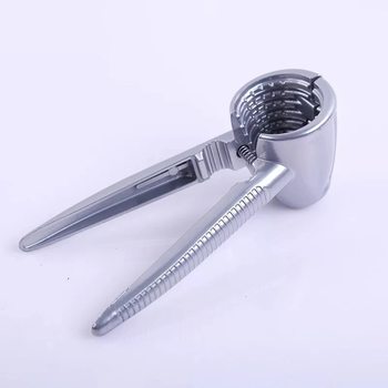 Factory large diameter double clamp hole type walnut clip aluminum alloy food clip Red hazelnut clip melon seed clip