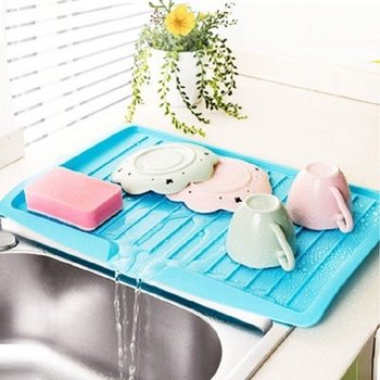 Creative Drain Tray Plastic Rectangular Storage Rack Multi-Functional Kitchen Drip Tray Tea Tray Household Fruit Tray